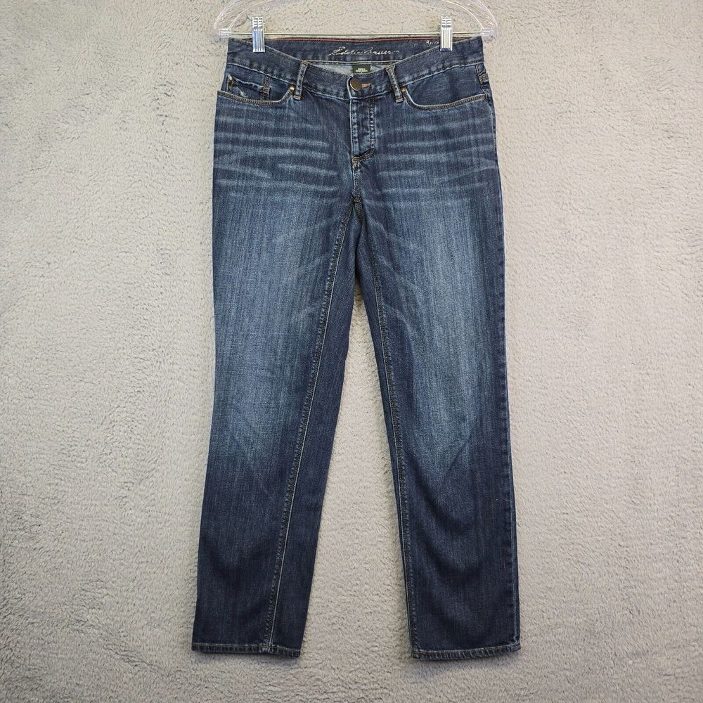Eddie Bauer Jeans Women's Size 2‎ Boyfriend Jeans Distressed Lightweight Denim
